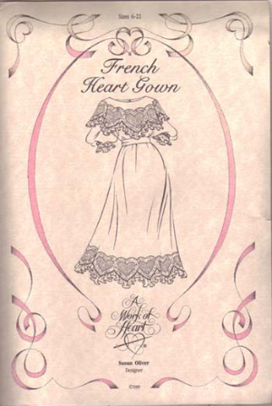 RARE SUSAN OLIVER WORK OF HEART FRENCH GOWN PATTERN